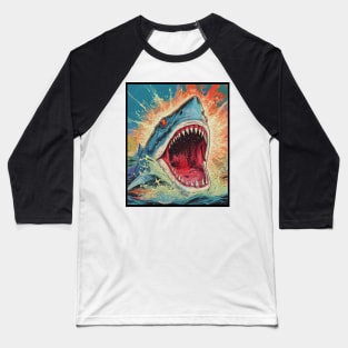 Shark Attacking Baseball T-Shirt